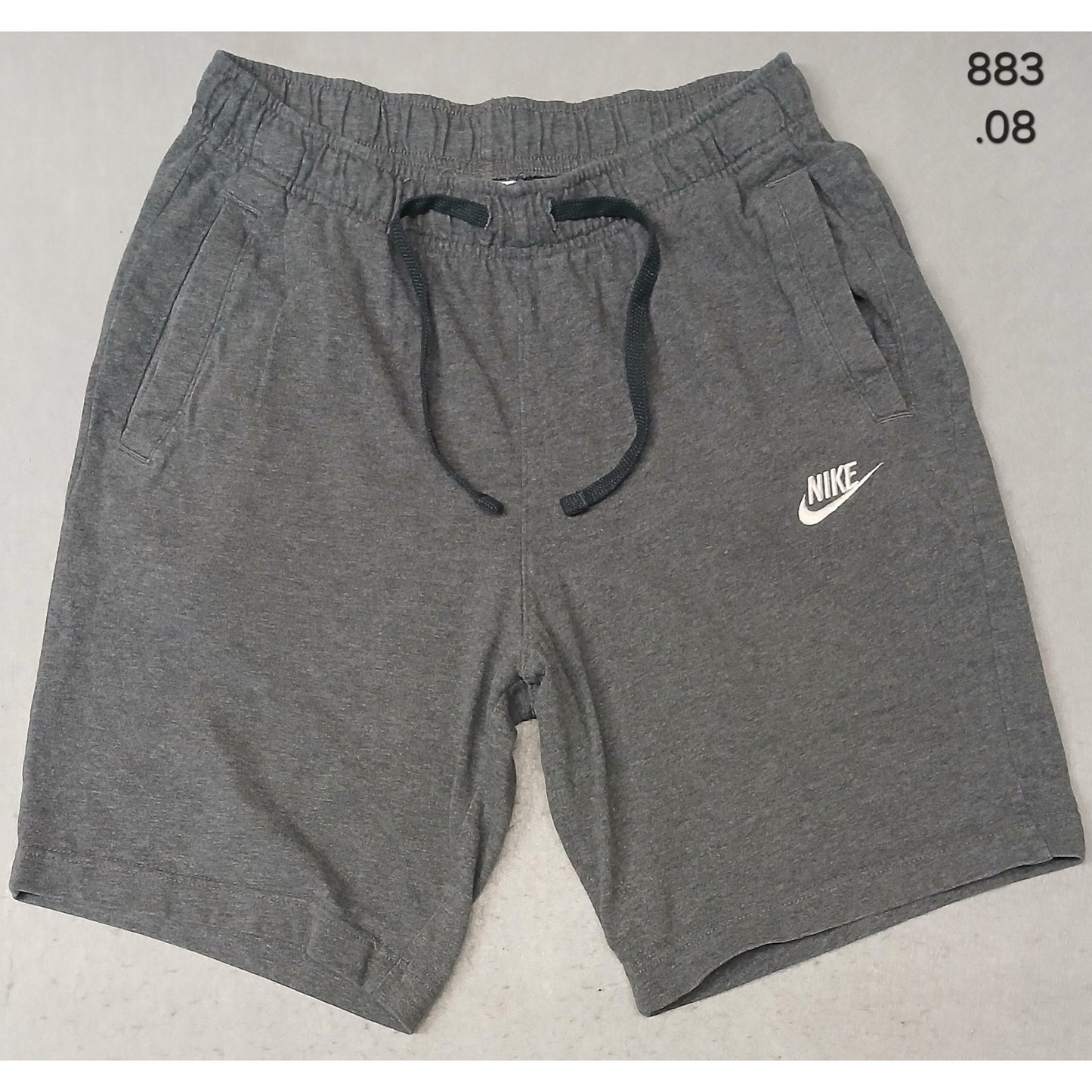 Nike (Small) Men's Gray Cotton Fleece Training Shorts