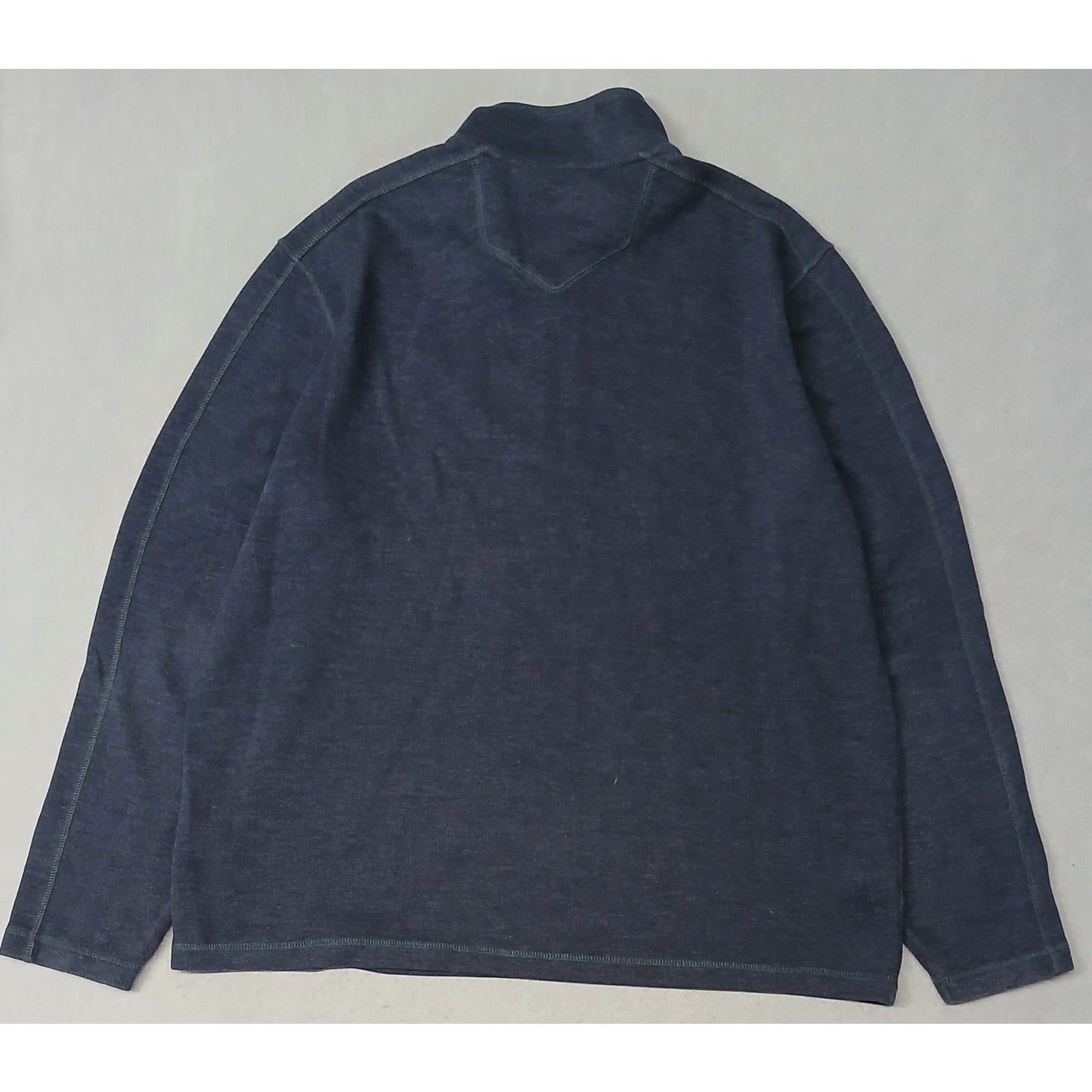 Eddie Bauer (XL) Men's Blue Full-Zip Mock Neck Sweatshirt