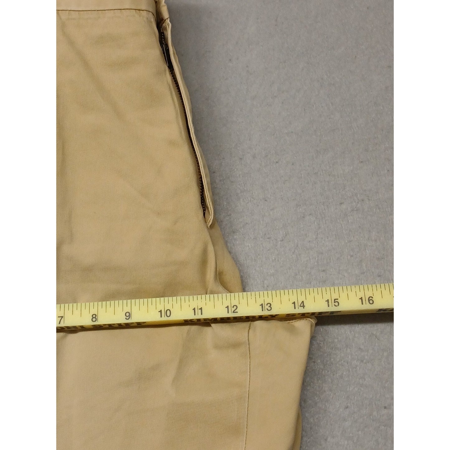 Roundtree & Yorke (38x34) Mens Gold Straight Fit Khaki Pants