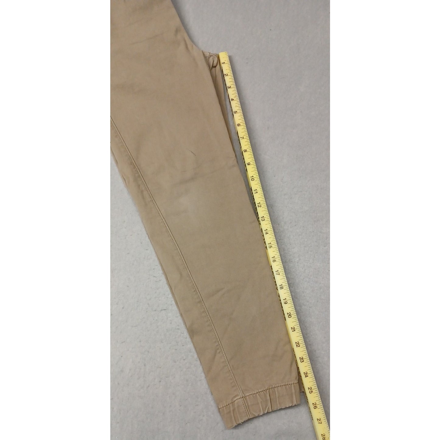 Urban Pipeline (Large) Beige Chino Khaki Stretch Ankle Pants