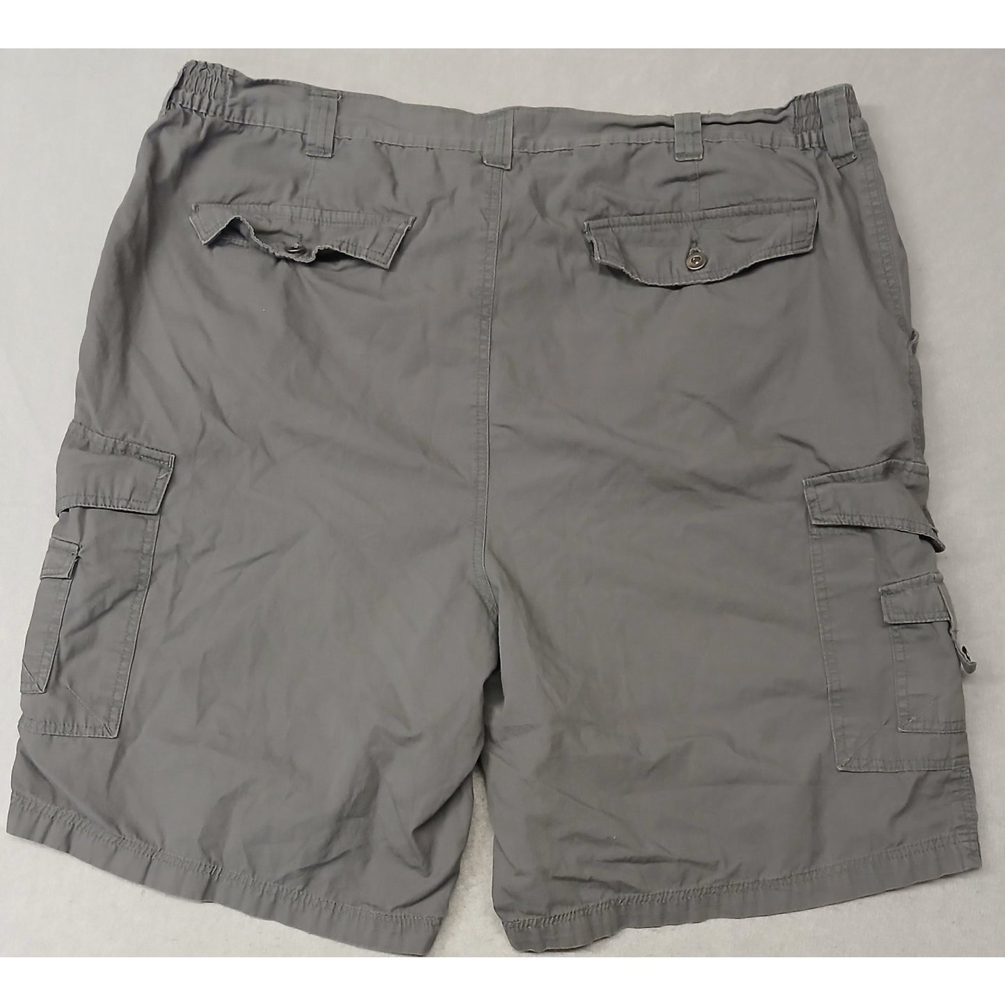King Size (46) Men's Gray Cargo Style Relaxed Shorts