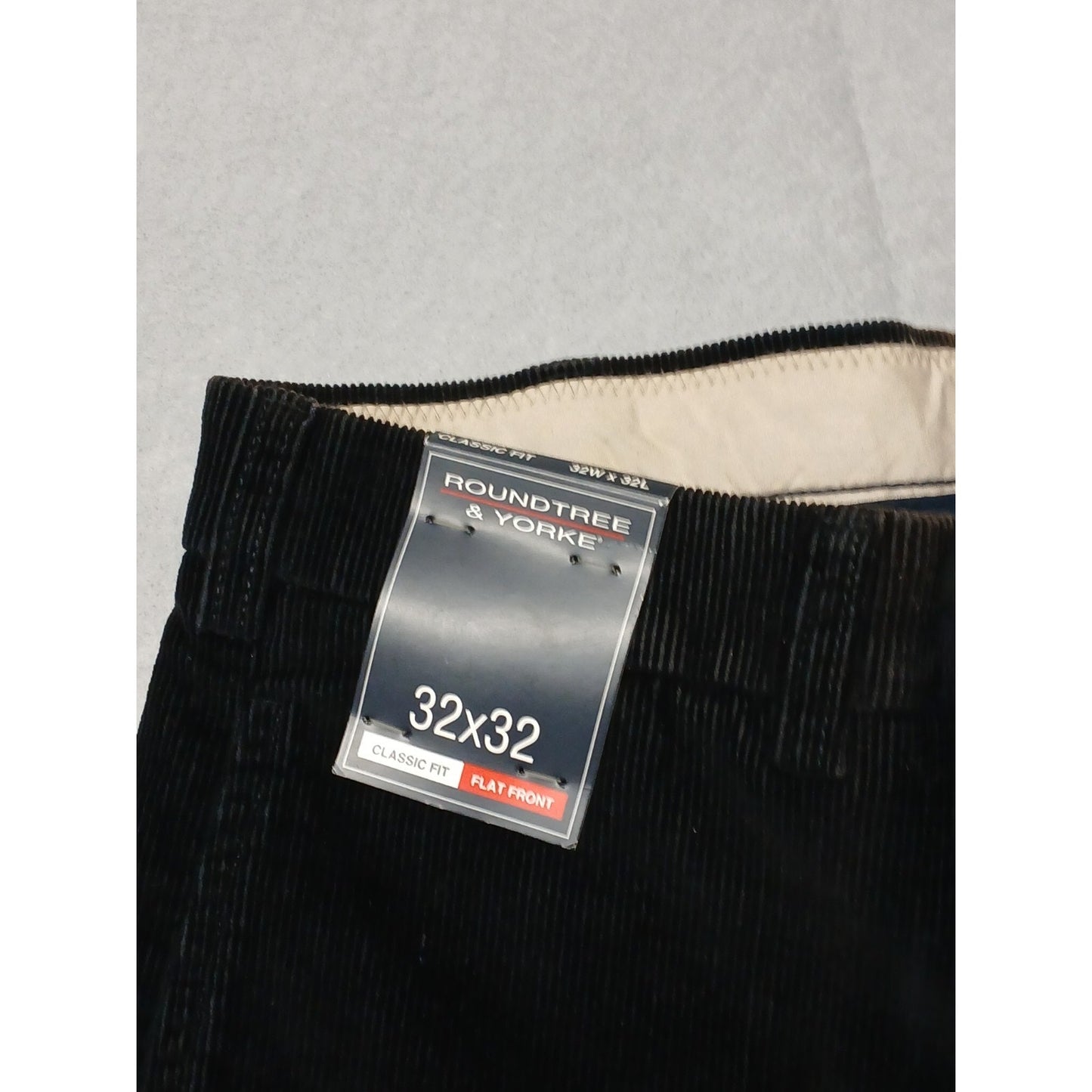 Roundtree & Yorke (32x32) Black Corduroy Straight Pants